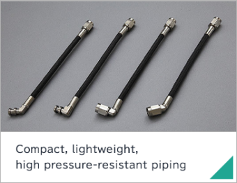 Compact, lightweight, high pressure-resistant piping