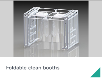 Foldable clean booths