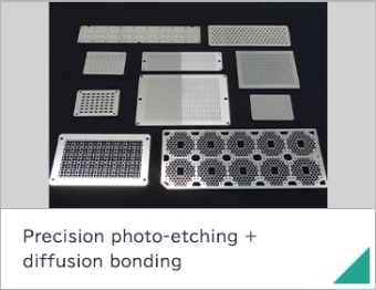 Precision photo-etching + diffusion bonding
