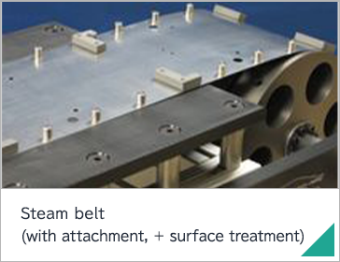 Steam belt (with attachment, + surface treatment)